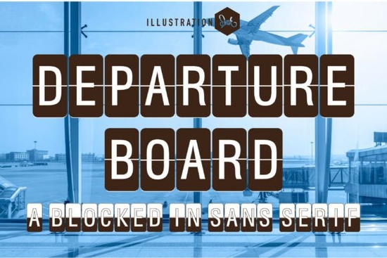Departure Board Font